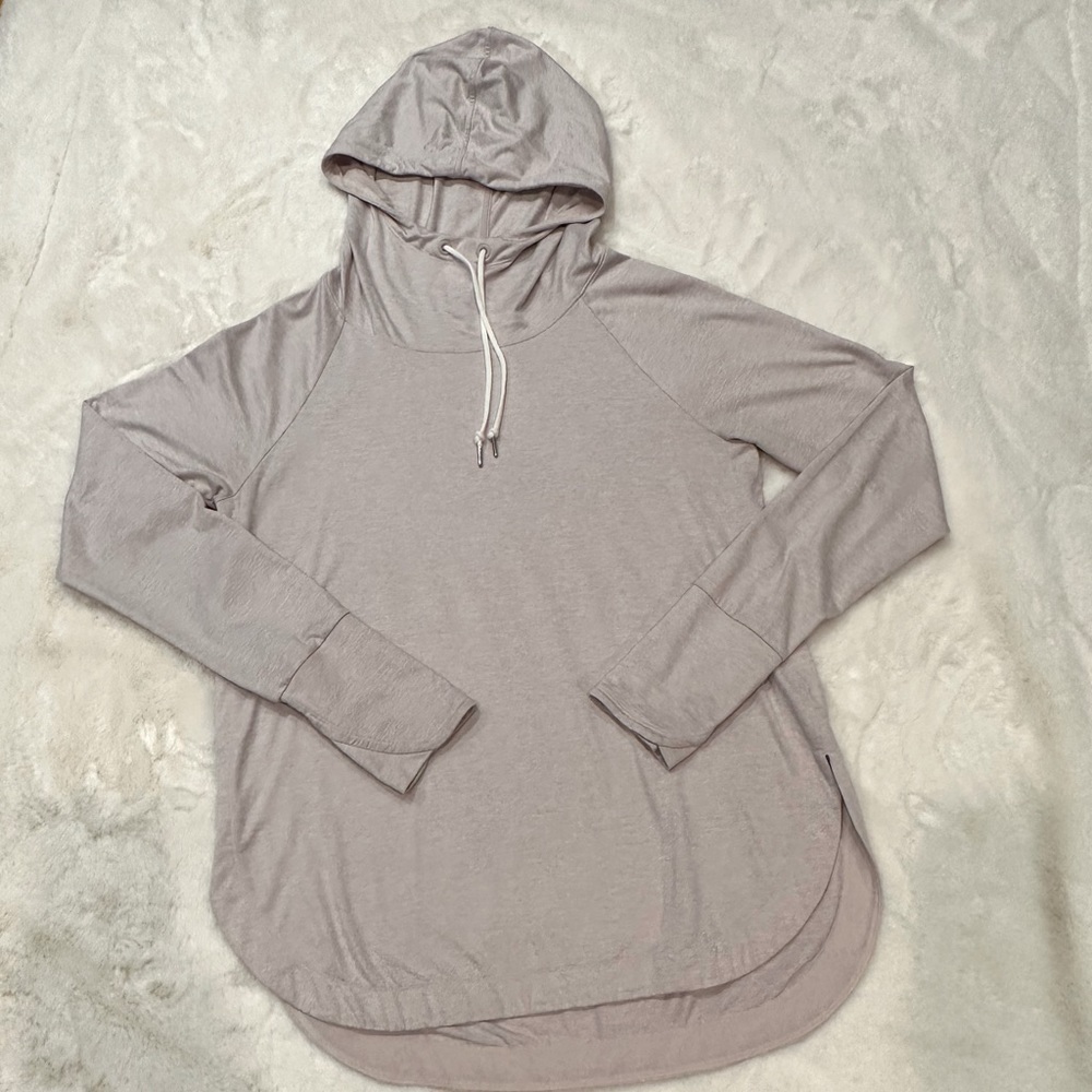 Athleta Uptempo Lightweight Sweatshirt Hoodie Size M Color Soft Lilac